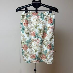 Floral Print Pencil Skirt